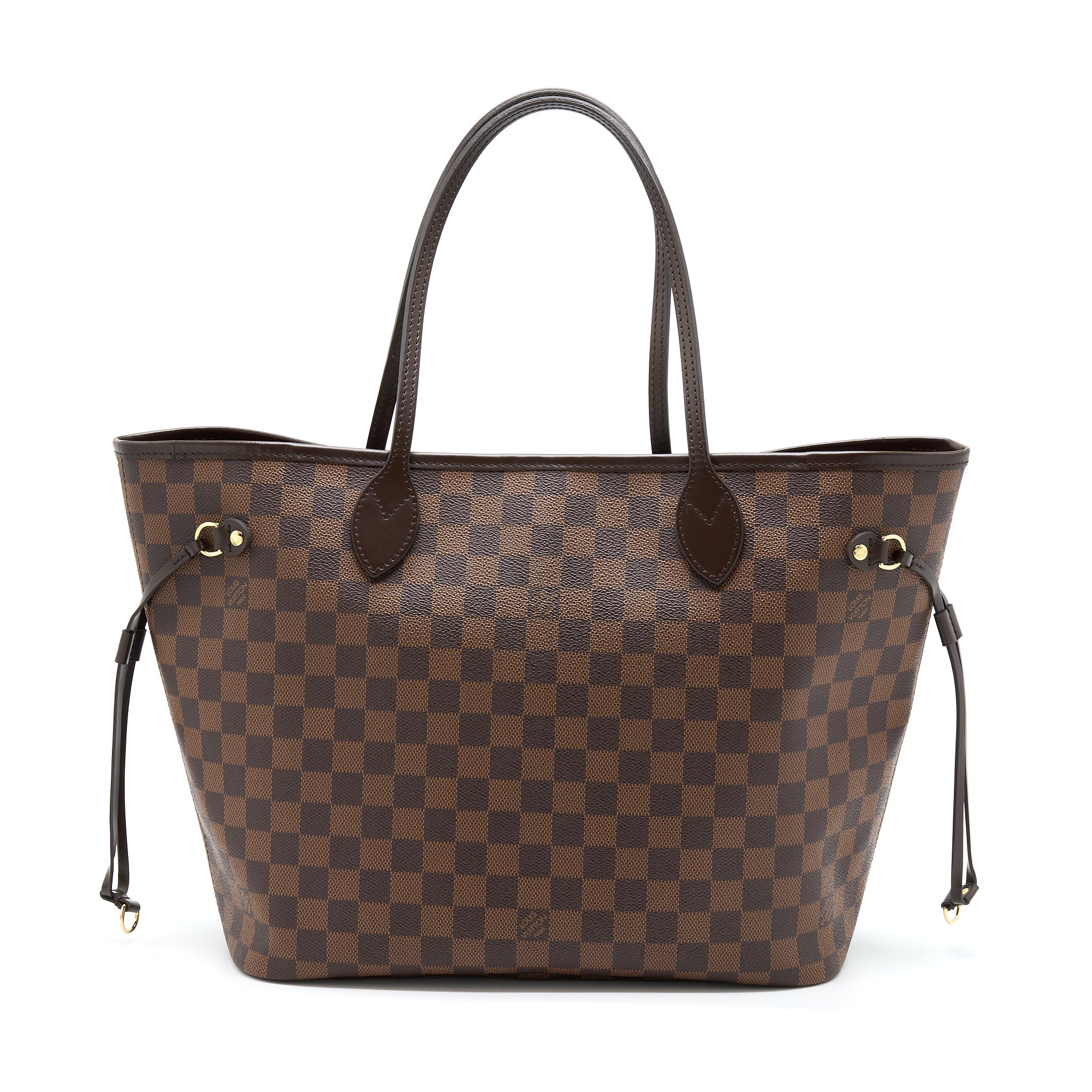 AAA Replica Louis Vuitton LV NEVERFULL MM DAMIER EBENE CHERRY GHW