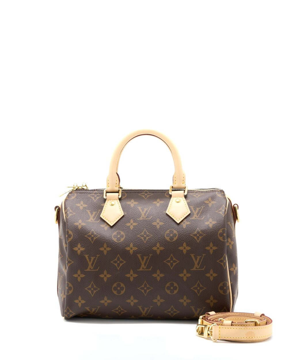 AAA Replica Louis Vuitton LV SPEEDY BANDOULIERE 25 MONOGRAM CANVAS GHW