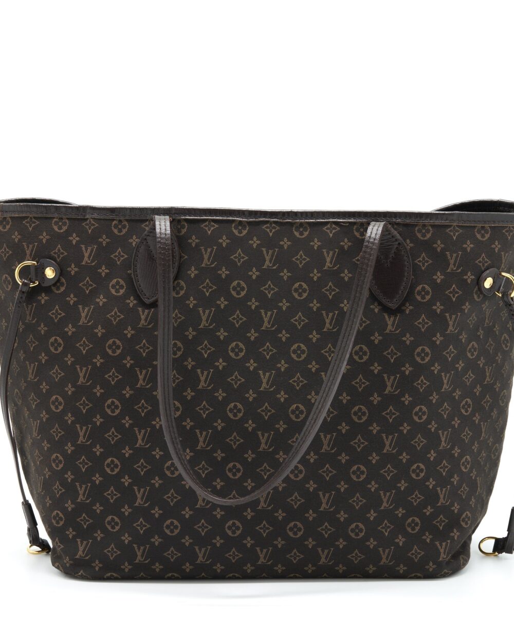 AAA Replica Louis Vuitton LV NEVERFULL MM MONOGRAM FABRIC DARK BROWN GHW