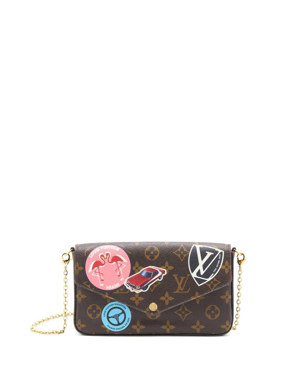AAA Replica Louis Vuitton LV FELICIE POCHETTE LIMITED EDITION MONOGRAM CANVAS GHW