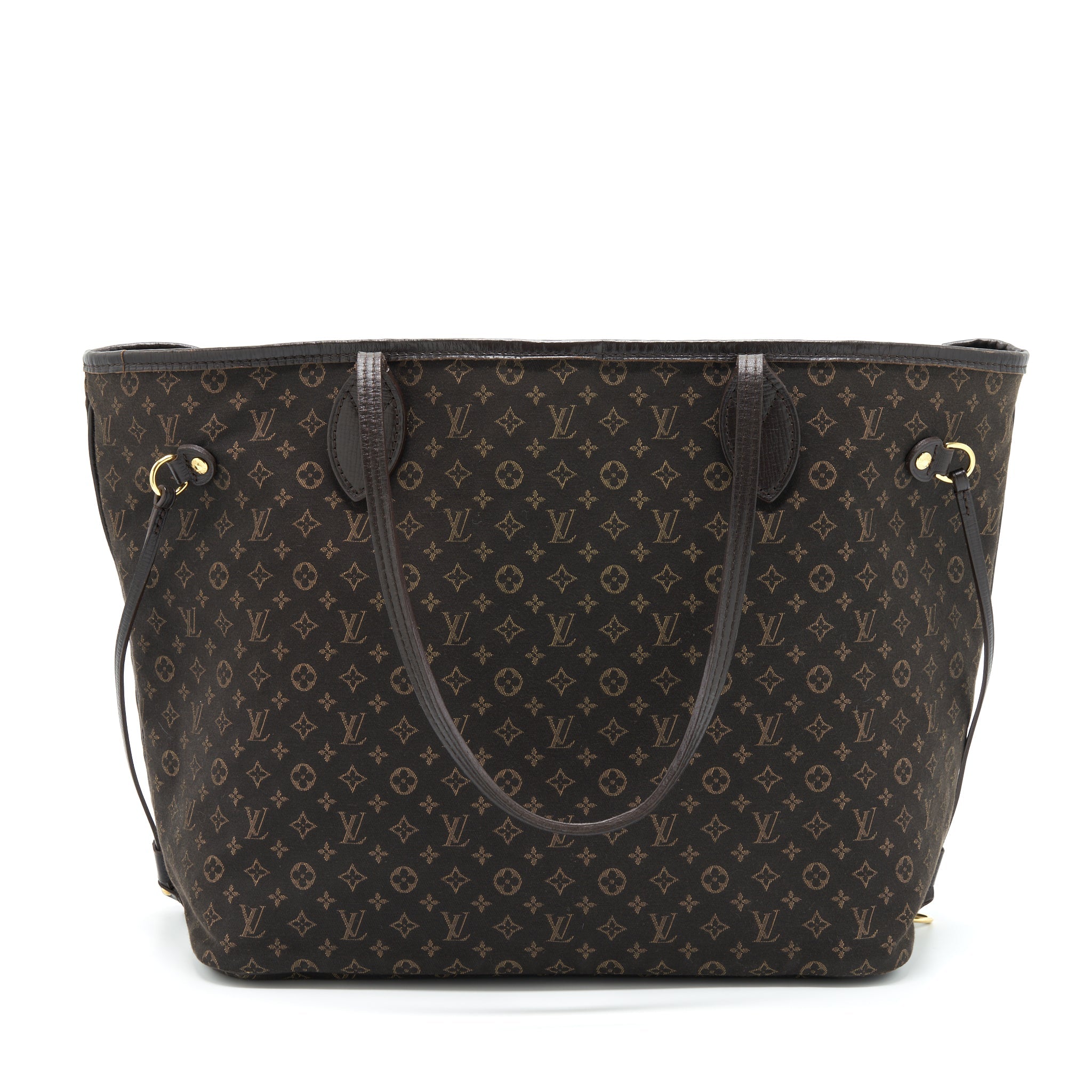 AAA Replica Louis Vuitton LV NEVERFULL MM MONOGRAM FABRIC DARK BROWN GHW