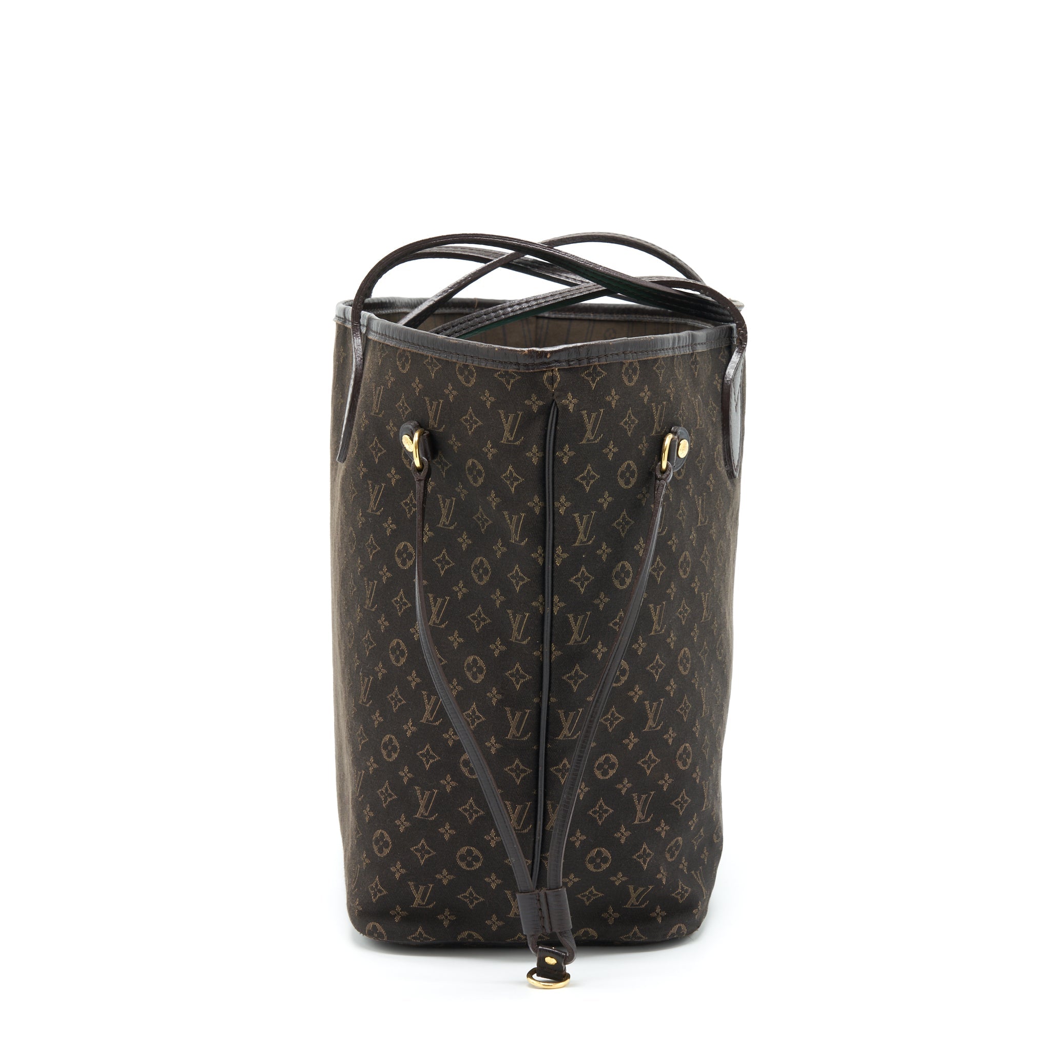 AAA Replica Louis Vuitton LV NEVERFULL MM MONOGRAM FABRIC DARK BROWN GHW