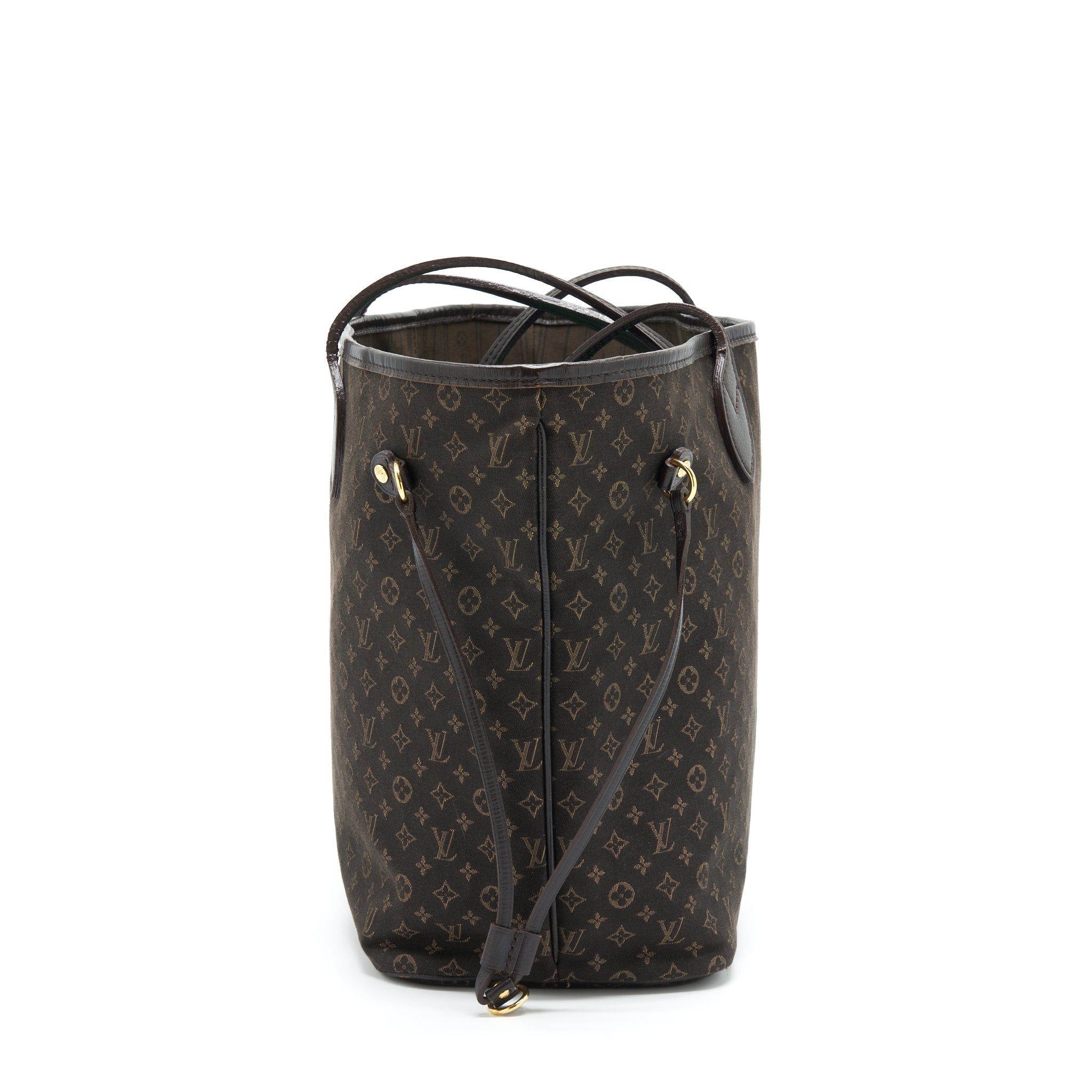 AAA Replica Louis Vuitton LV NEVERFULL MM MONOGRAM FABRIC DARK BROWN GHW
