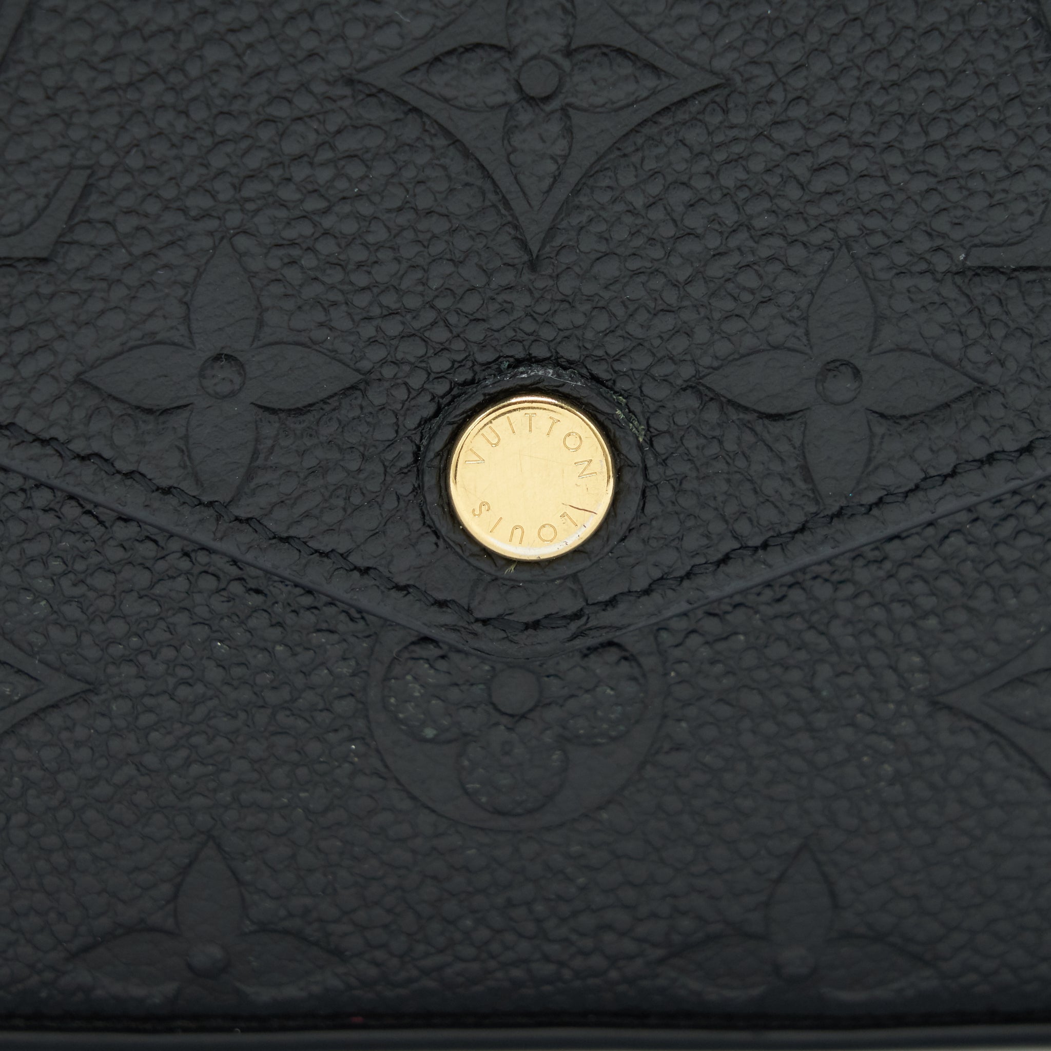 AAA Replica Louis Vuitton LV FELICIE POCHETTE MONOGRAM EMPREINTE LEATHER BLACK