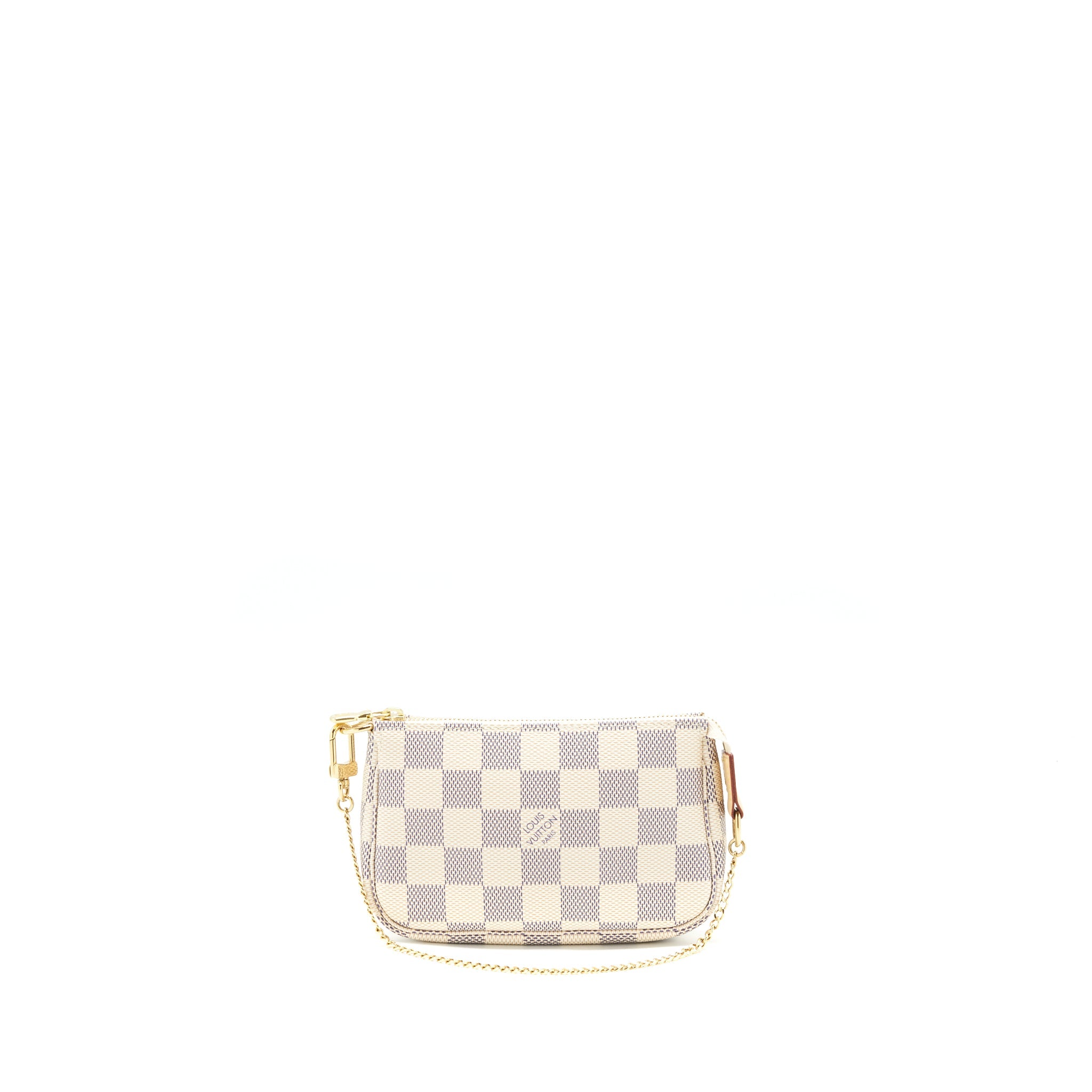 AAA Replica Louis Vuitton LV MINI POCHETTE ACCESSORIES DAMIER AZUR CANVAS