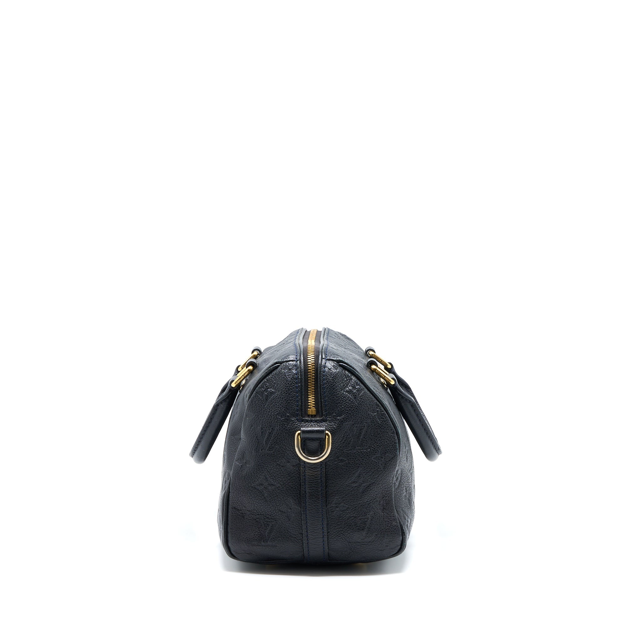 AAA Replica Louis Vuitton LV SPEEDY 25 MONOGRAM EMPREINTE BLACK GHW