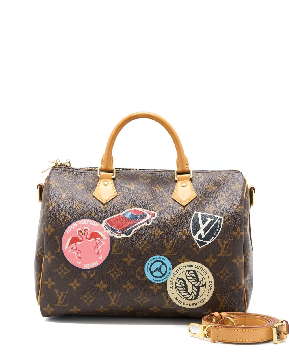 AAA Replica Louis Vuitton LV SPEEDY 30 LIMITED EDITION MONOGRAM CANVAS GHW
