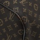 AAA Replica Louis Vuitton LV NEVERFULL MM MONOGRAM FABRIC DARK BROWN GHW