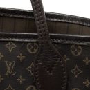 AAA Replica Louis Vuitton LV NEVERFULL MM MONOGRAM FABRIC DARK BROWN GHW