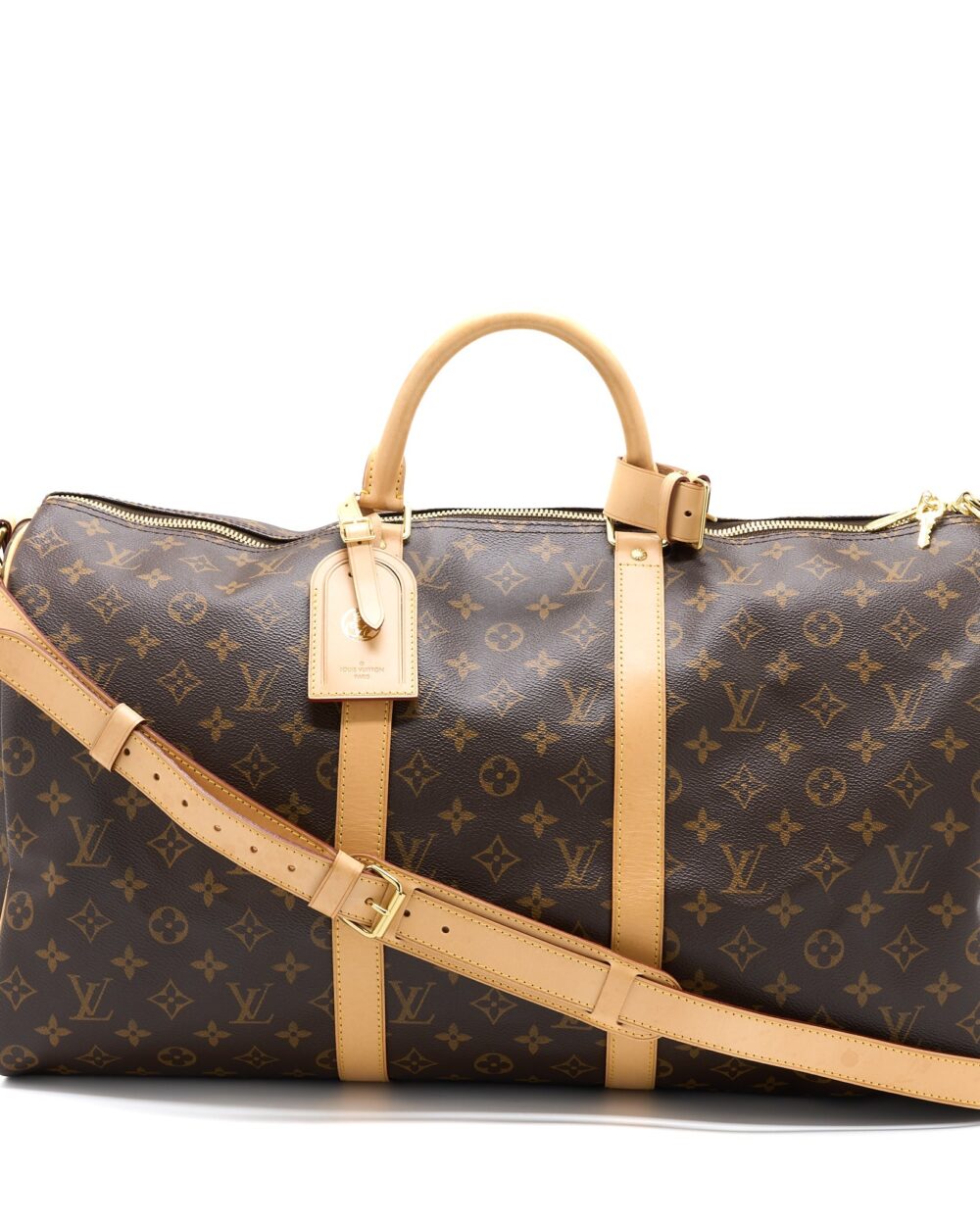 AAA Replica Louis Vuitton LV KEEPALL BANDOULIRE 50 MONOGRAM CANVAS GHW