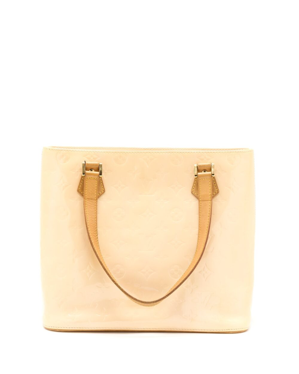 AAA Replica Louis Vuitton LV VINTAGE HUSTON TOTE VERNIS BEIGE GHW