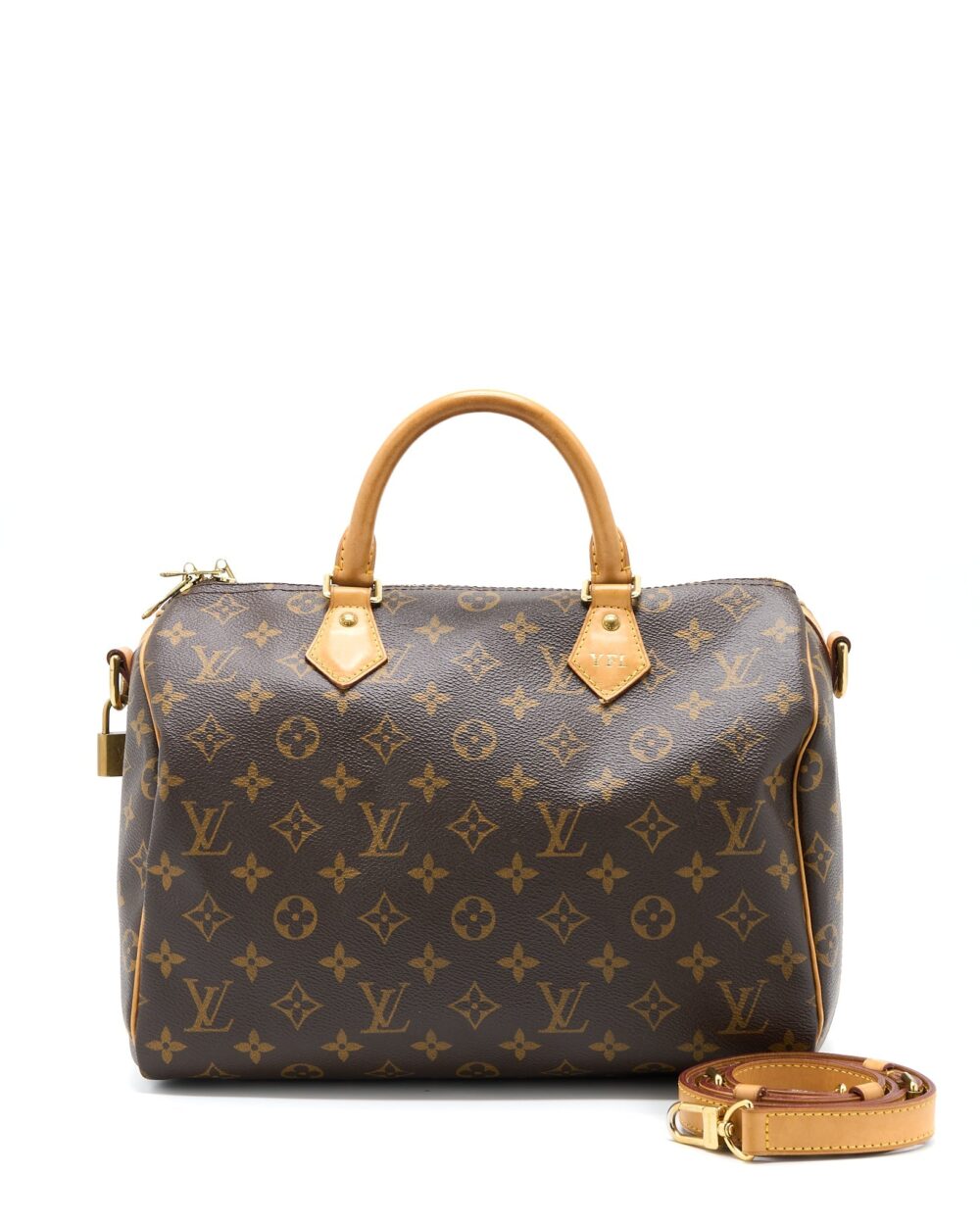 AAA Replica Louis Vuitton LV SPEEDY BANDOULIERE 30 MONOGRAM CANVAS GHW