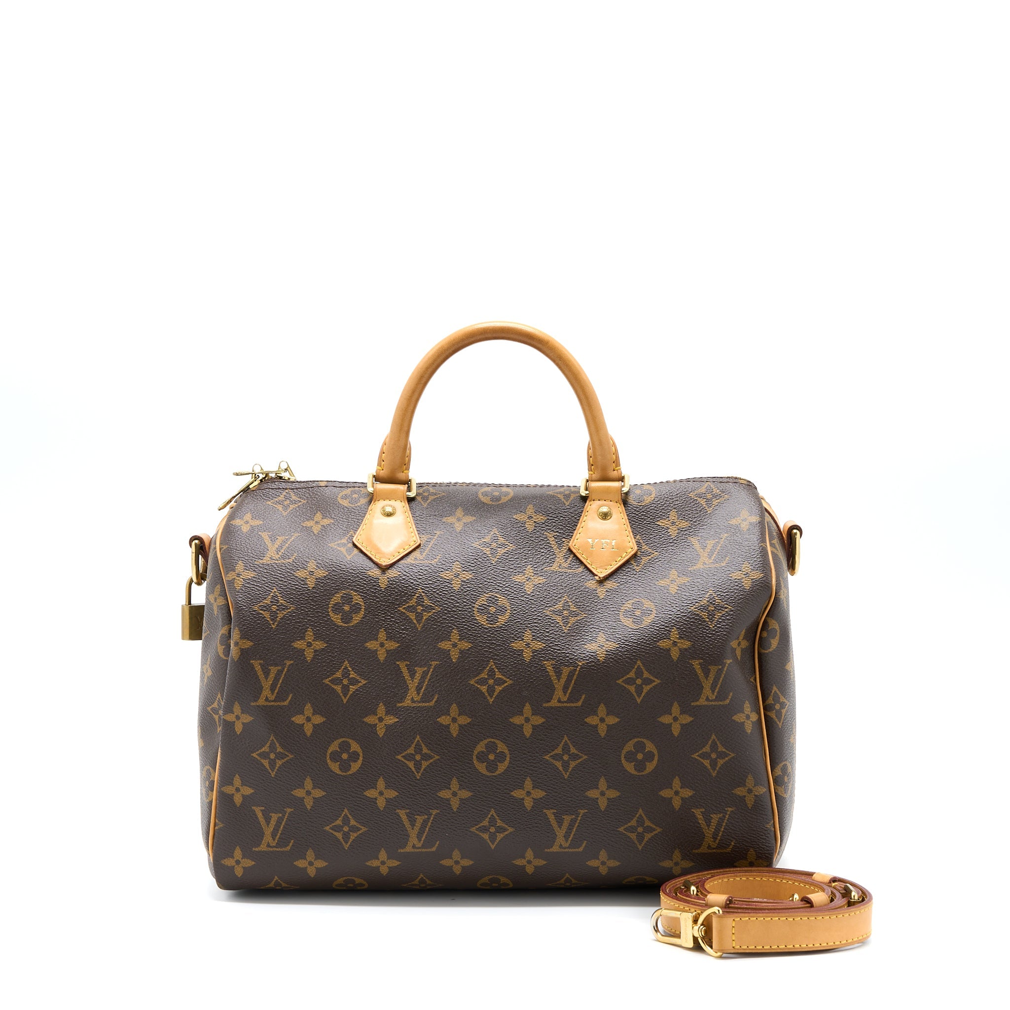 AAA Replica Louis Vuitton LV SPEEDY BANDOULIERE 30 MONOGRAM CANVAS GHW