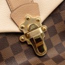 AAA Replica Louis Vuitton LV CLAPTON BACKPACK DAMIER EBENE CANVAS/LEATHER LIGHT PINK GHW