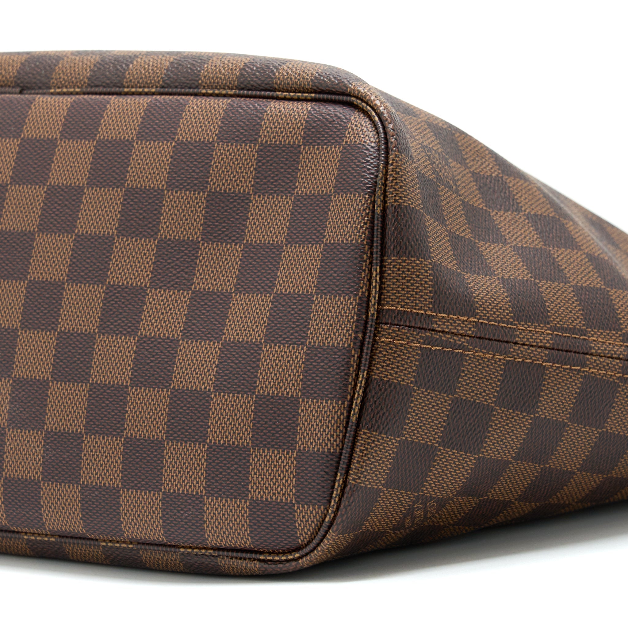AAA Replica Louis Vuitton LV NEVERFULL MM DAMIER EBENE CHERRY GHW