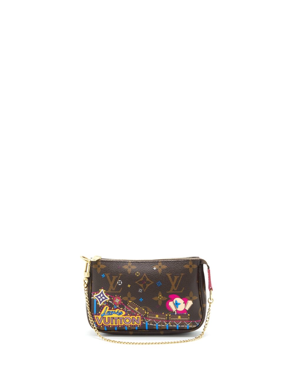 AAA Replica Louis Vuitton LV MINI POCHETTE LIMITED EDITION MONOGRAM CANVAS GHW