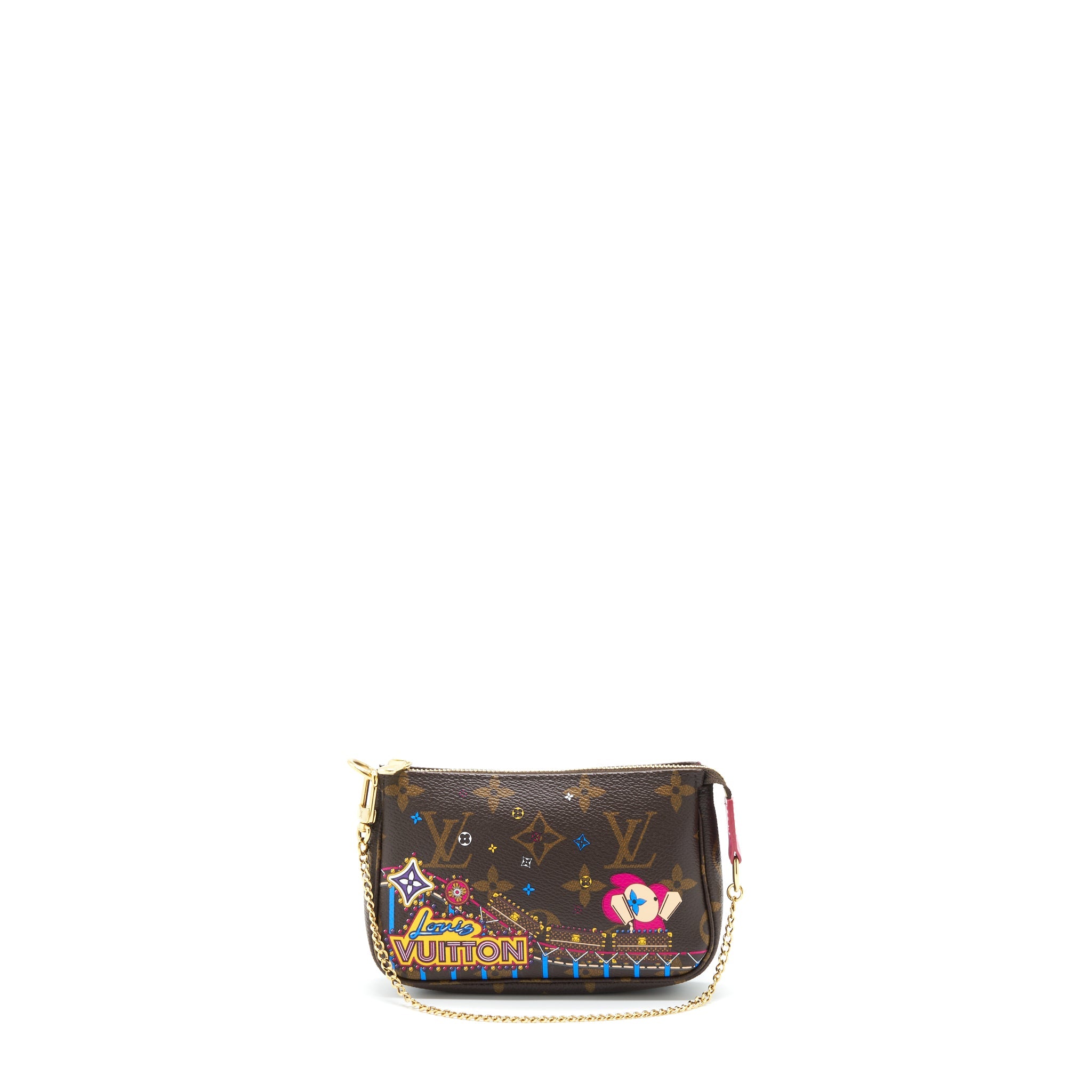 AAA Replica Louis Vuitton LV MINI POCHETTE LIMITED EDITION MONOGRAM CANVAS GHW