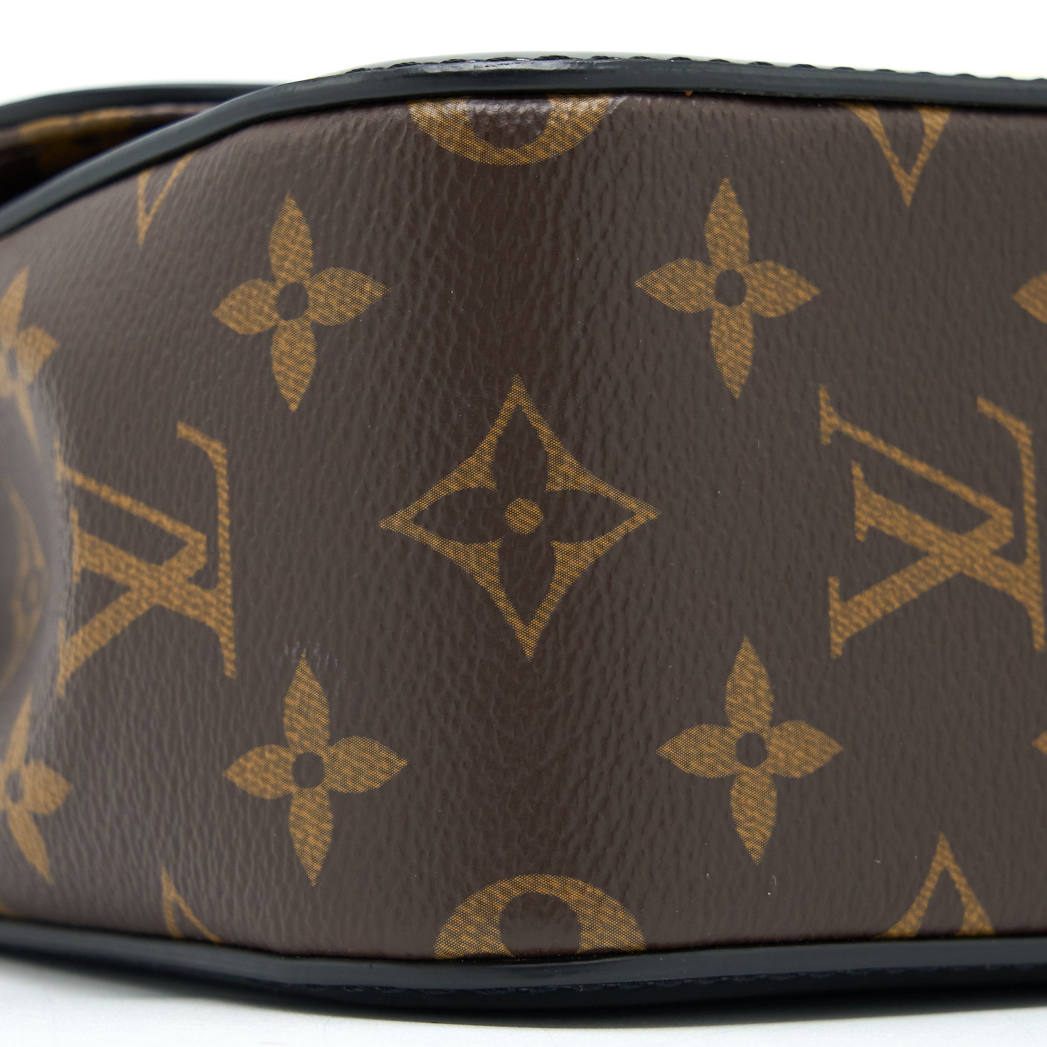 AAA Replica Louis Vuitton LV CHERRYWOOD BB PATENT/MONOGRAM CANVAS BLACK GHW