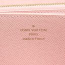 AAA Replica Louis Vuitton LV ZIPPY WALLET DAMIER EBENE CANVAS/ ROSE BALLERINE GHW