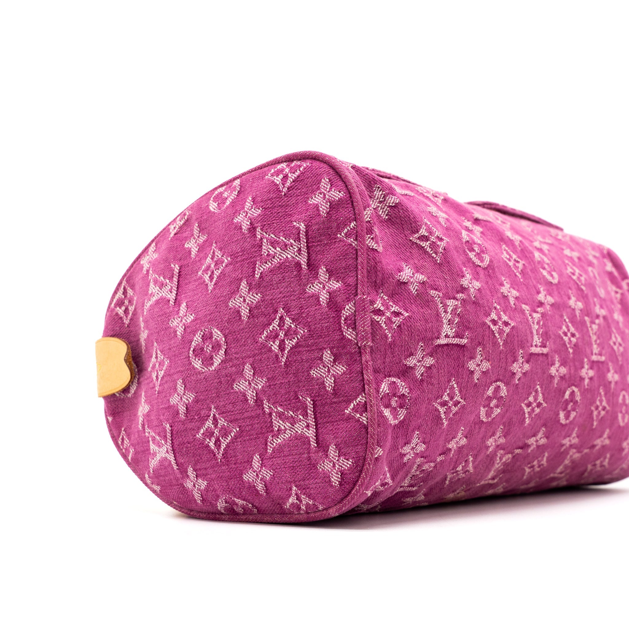 AAA Replica Louis Vuitton LV VINTAGE NEO SPEEDY MONOGRAM DENIM PINK GHW