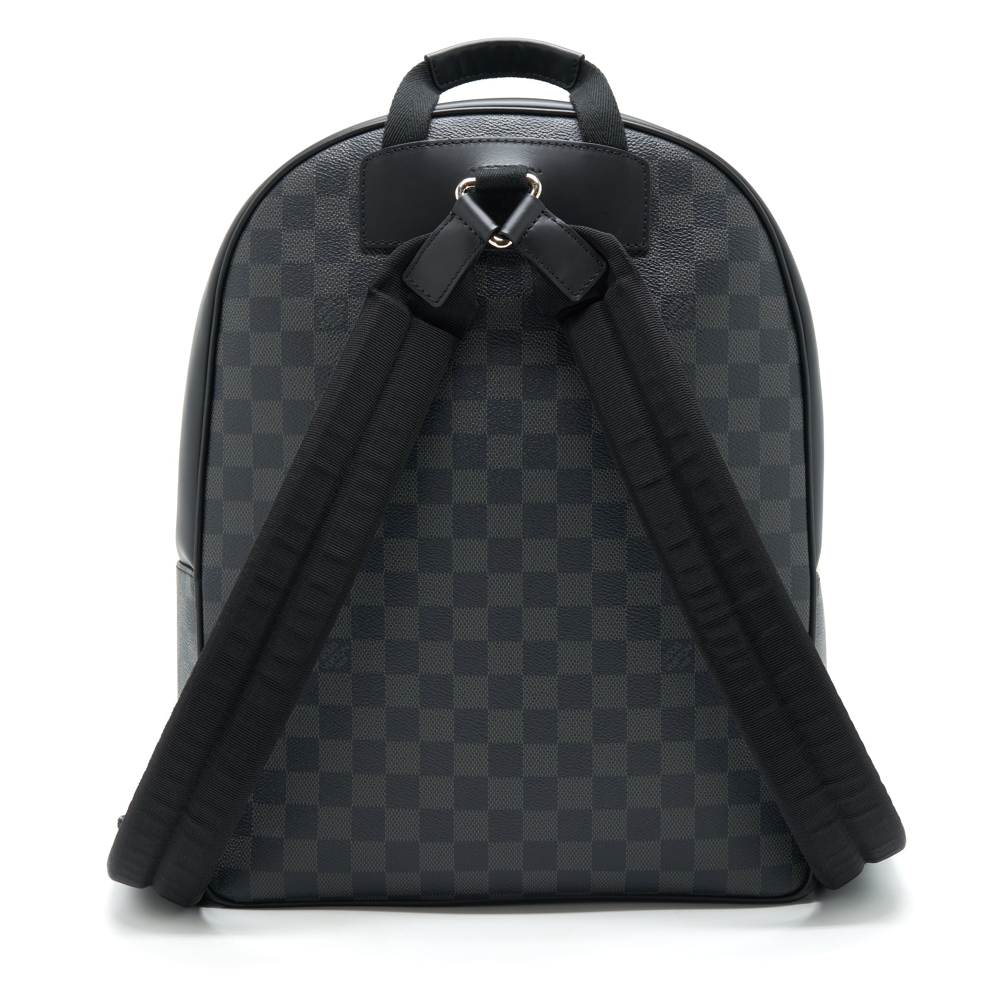 AAA Replica Louis Vuitton LV DAMIER GRAPHITE BACKPACK BLACK SHW