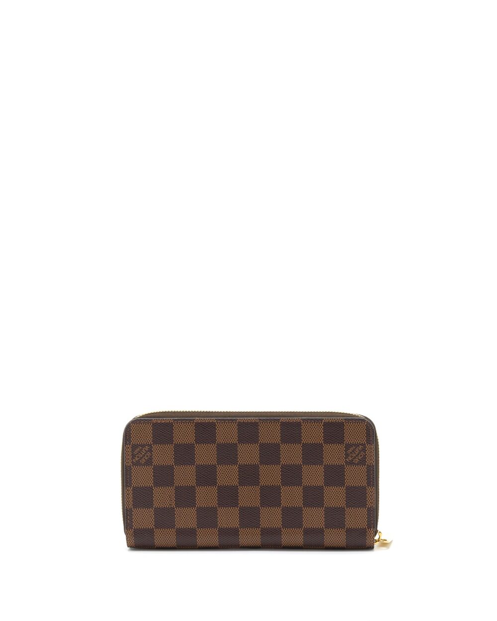 AAA Replica Louis Vuitton LV ZIPPY WALLET DAMIER EBENE CANVAS/ ROSE BALLERINE GHW