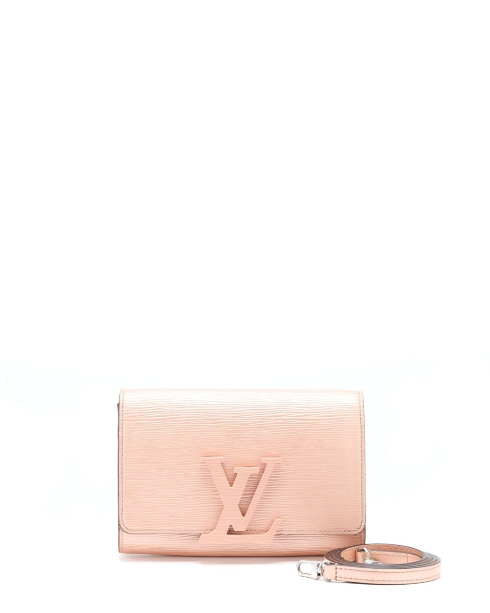 AAA Replica Louis Vuitton LV LOUISE CLUTCH PM EPI LIGHT PINK SHW