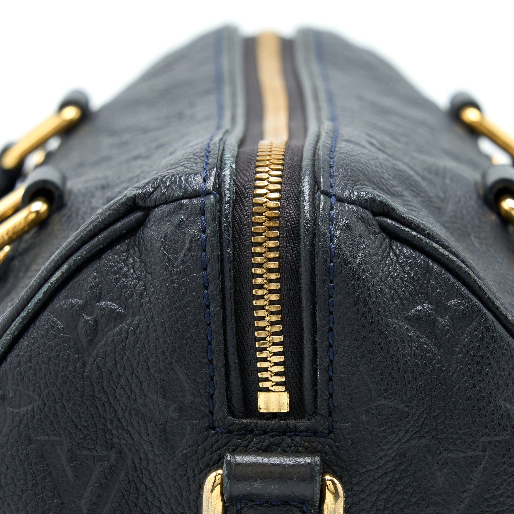 AAA Replica Louis Vuitton LV SPEEDY 25 MONOGRAM EMPREINTE BLACK GHW