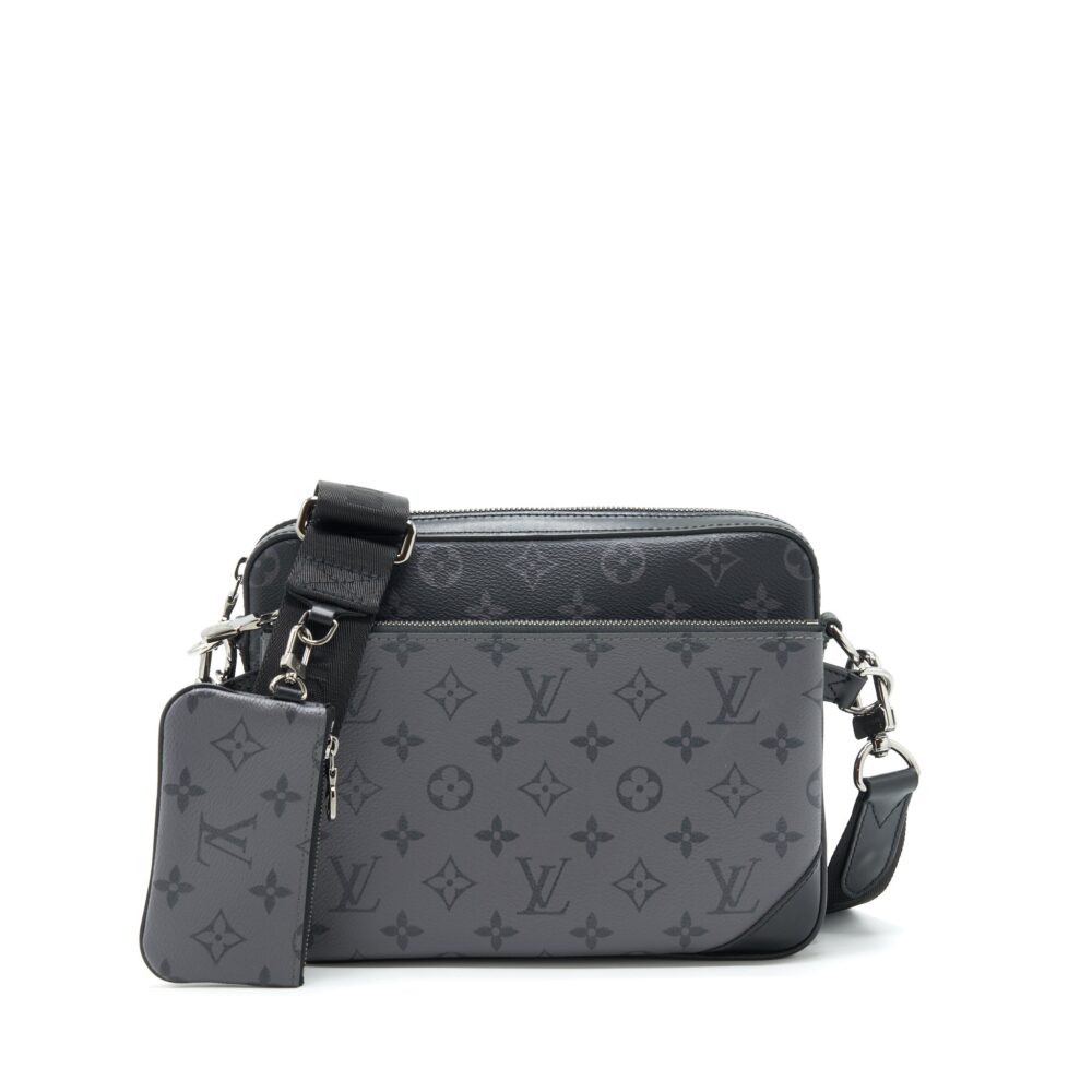 AAA Replica Louis Vuitton LV TRIO MESSENGER MONOGRAM ECLIPSE CANVAS SHW