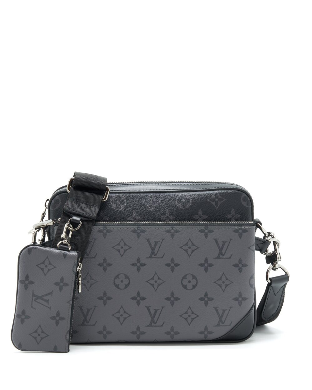 AAA Replica Louis Vuitton LV TRIO MESSENGER MONOGRAM ECLIPSE CANVAS SHW