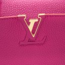 AAA Replica Louis Vuitton LV CAPUCINES BB CALFSKIN PINK/BRIGHT ORANGE GHW
