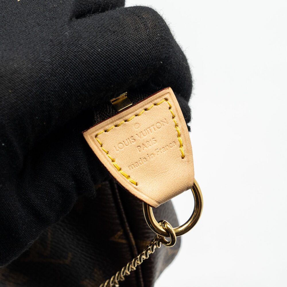 AAA Replica Louis Vuitton LV MINI POCHETTE ACCESSORIES MONOGRAM CANVAS GHW