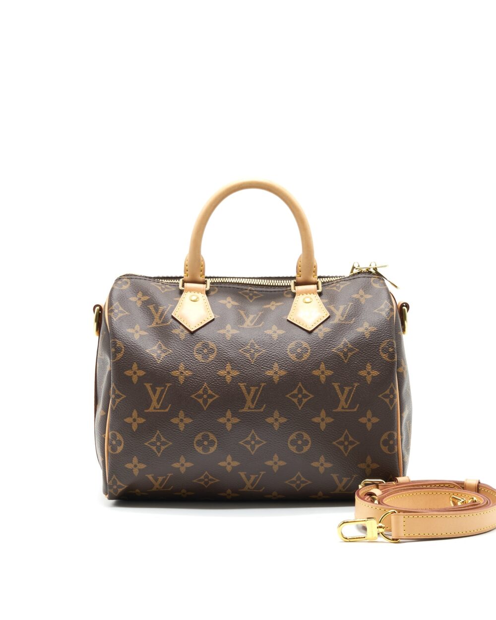 AAA Replica Louis Vuitton LV SPEEDY 25 MONOGRAM CANVAS WITH INITIAL