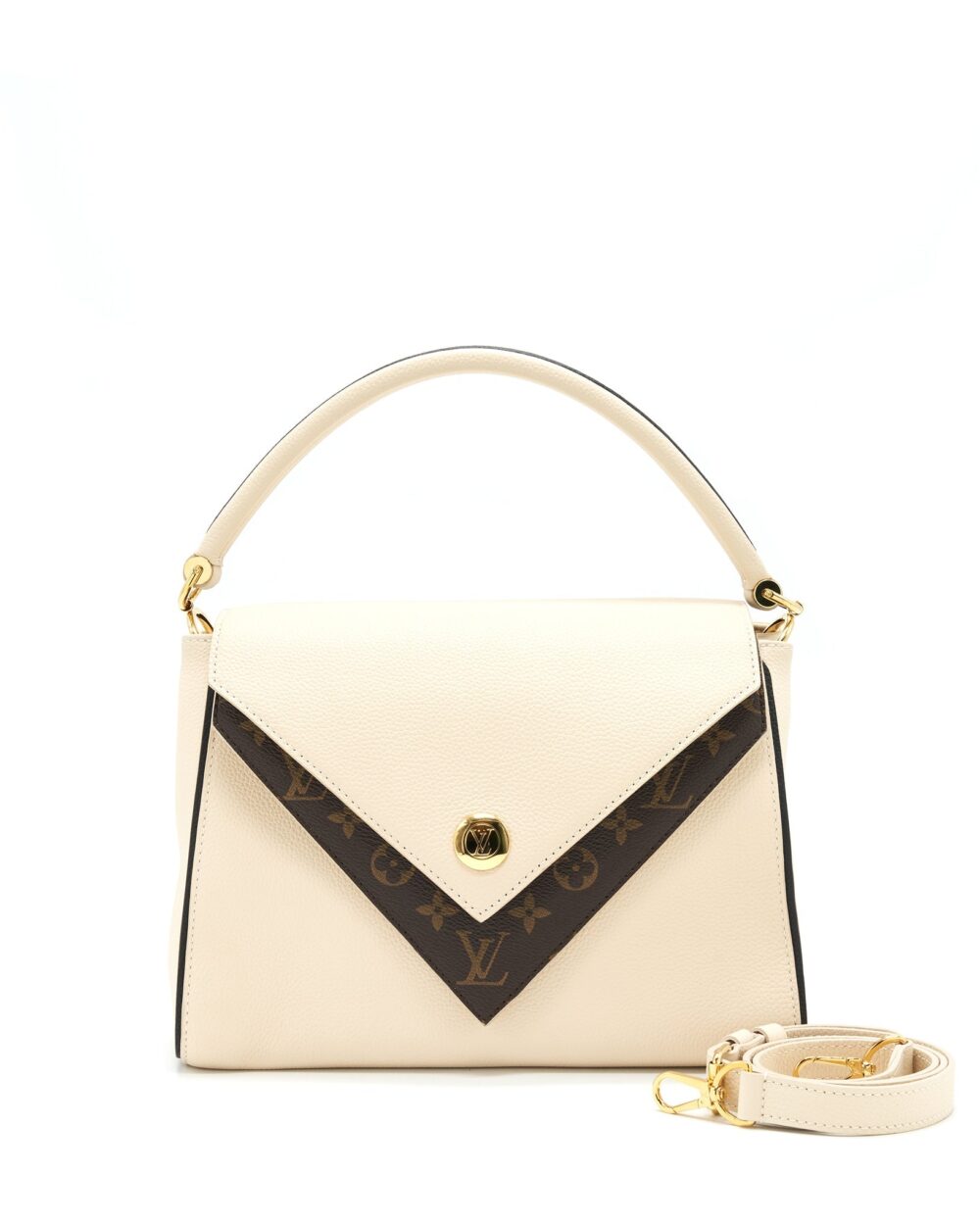 AAA Replica Louis Vuitton LV DOUBLE V BAG CREME