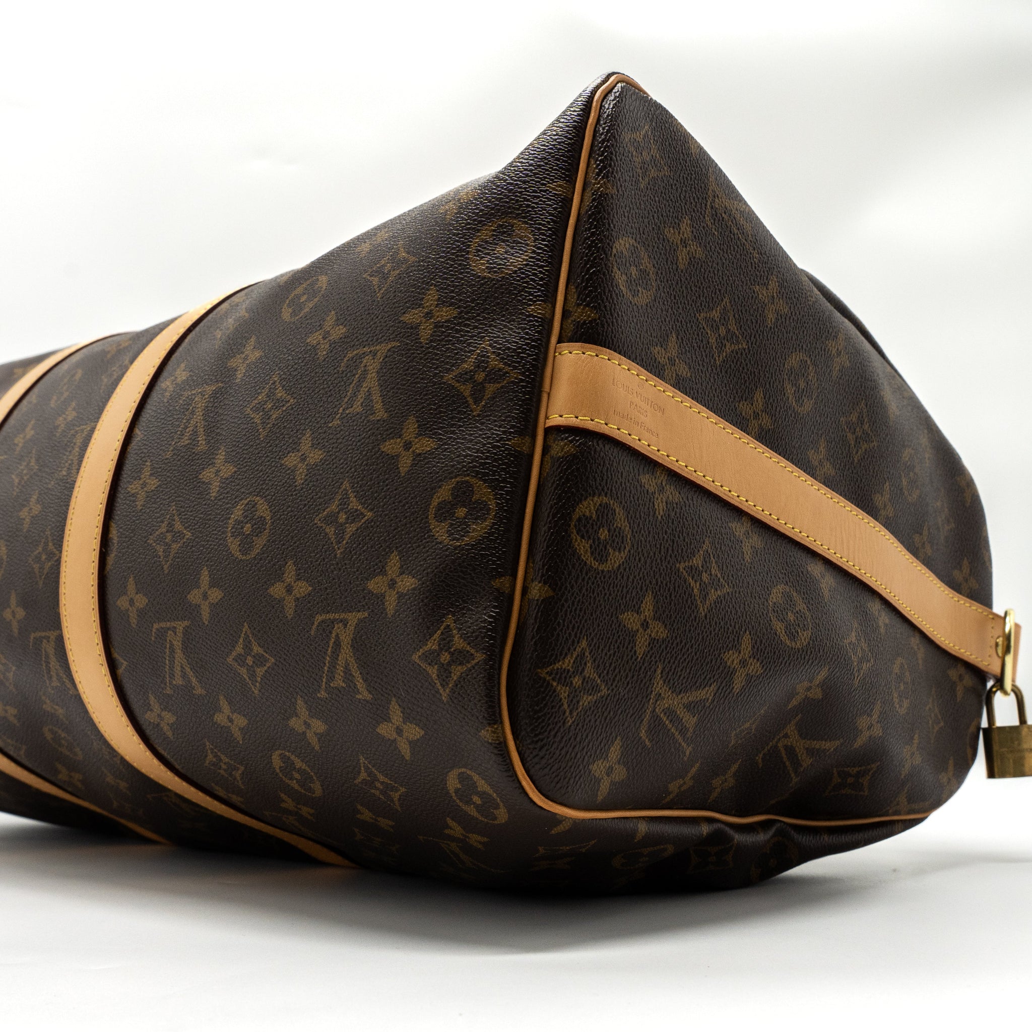 AAA Replica Louis Vuitton LV KEEPALL BANDOULIRE 50 MONOGRAM CANVAS GHW