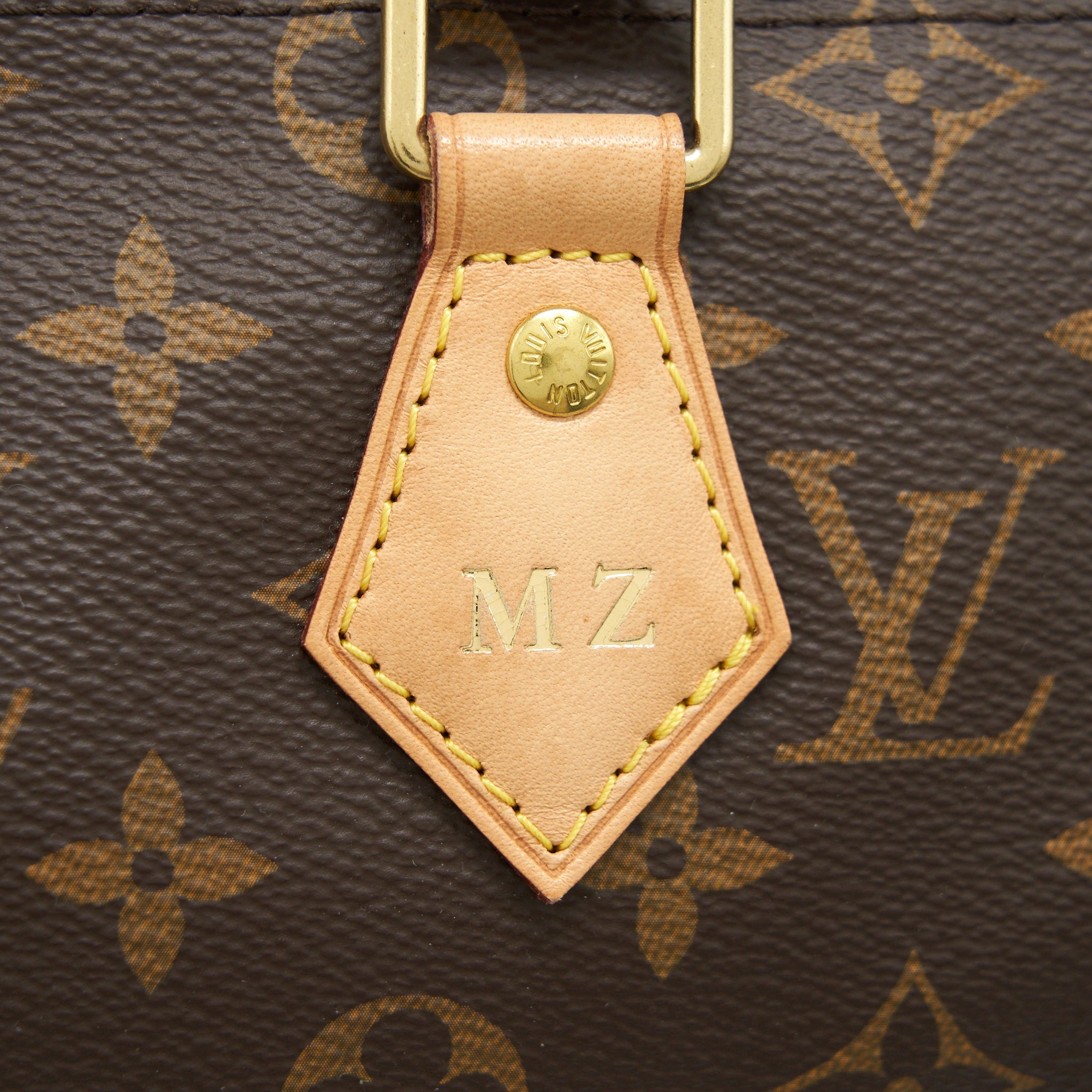AAA Replica Louis Vuitton LV SPEEDY 25 MONOGRAM CANVAS WITH INITIAL
