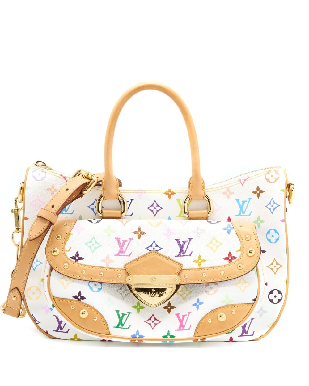 AAA Replica Louis Vuitton LV RITA BAG WHITE MONOGRAM MULTICOLOUR CANVAS GHW