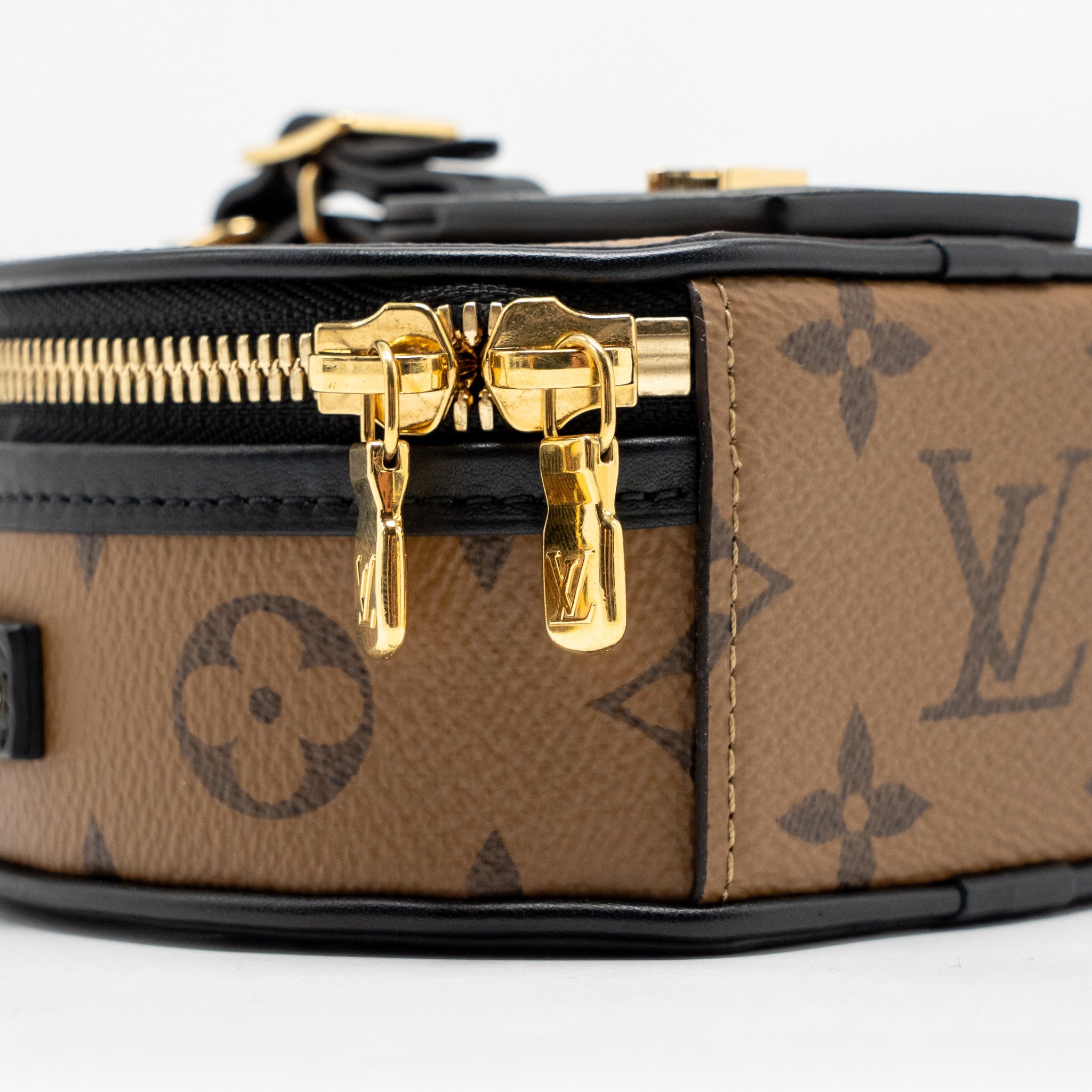 AAA Replica Louis Vuitton LV MINI BOITE CHAPEAU MONOGRAM REVERSE CANVAS GHW