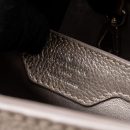 AAA Replica Louis Vuitton LV CAPUCINES BB LEATHER METALLIC SILVER SHW