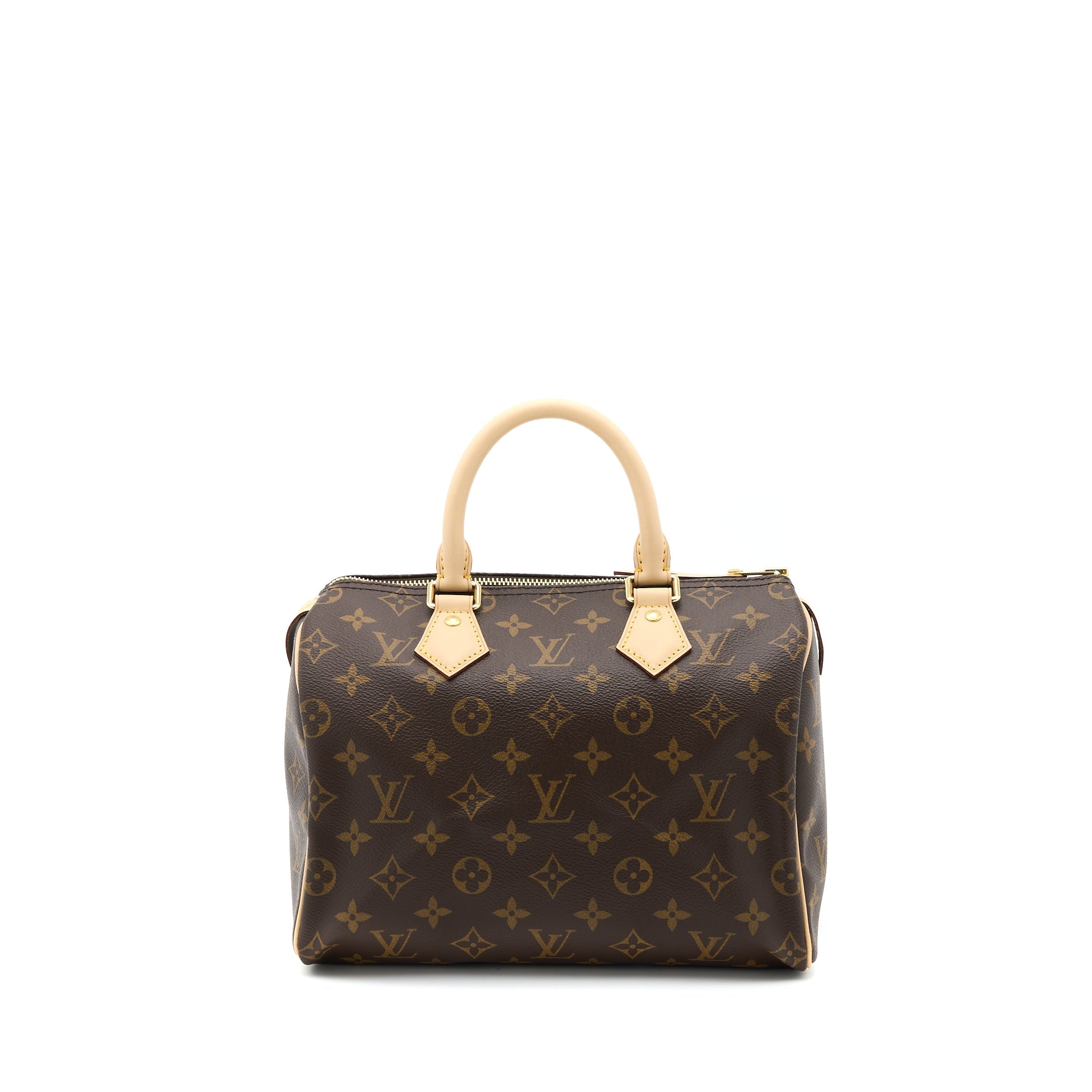 AAA Replica Louis Vuitton LV SPEEDY 25 MONOGRAM CANVAS GHW (NEW VERSION)