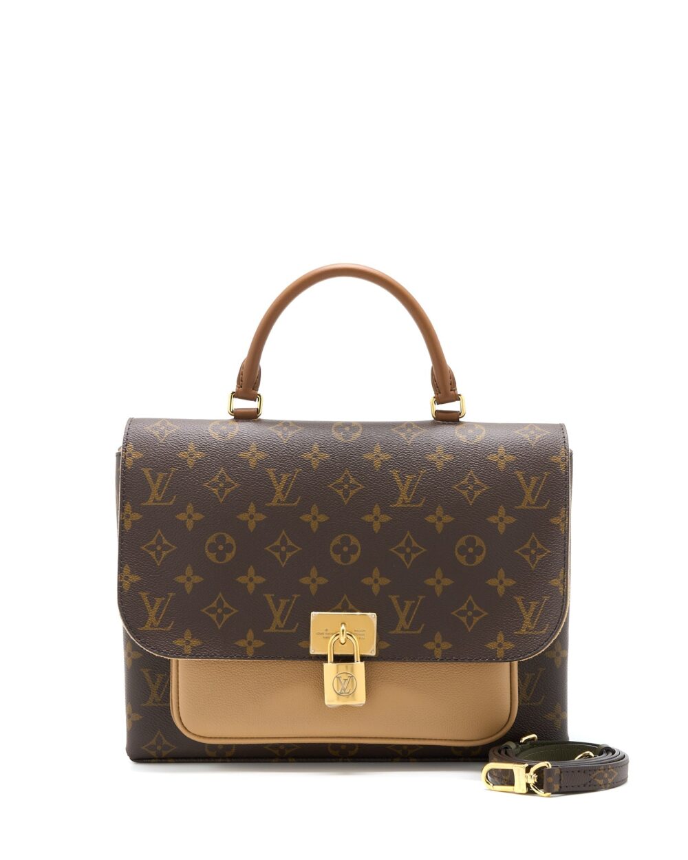 AAA Replica Louis Vuitton LV MARIGNAN TOP HANDLE MESSENGER BAG MONOGRAM CANVAS BROWN GHW