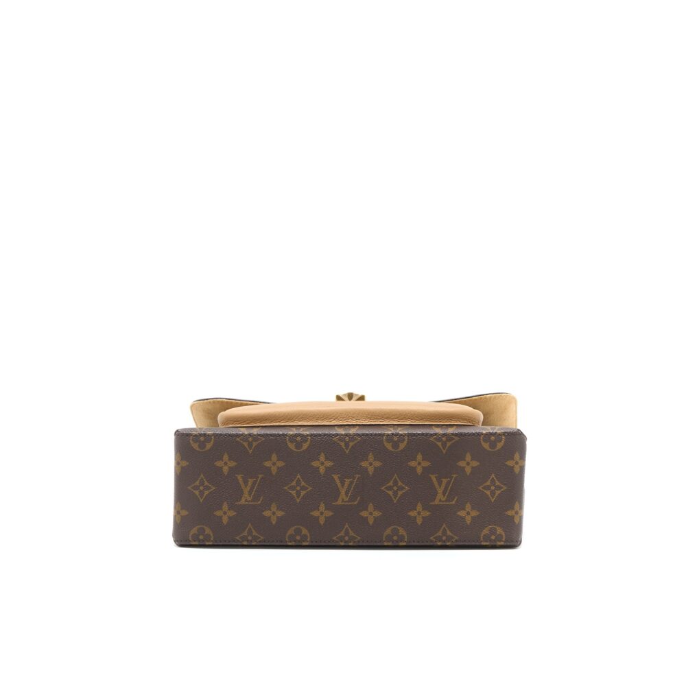 AAA Replica Louis Vuitton LV MARIGNAN TOP HANDLE MESSENGER BAG MONOGRAM CANVAS BROWN GHW