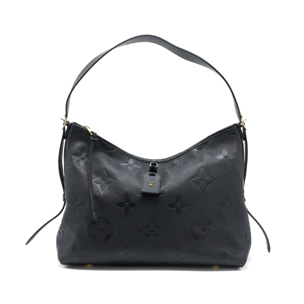 AAA Replica Louis Vuitton LV CARRYALL MM EMPREINTE BLACK GHW (NEW VERSION)