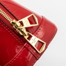 AAA Replica Louis Vuitton LV ALMA BB LIMITED EDITION VERNI MIROIR PATENT RED/MONOGRAM CANVAS GHW
