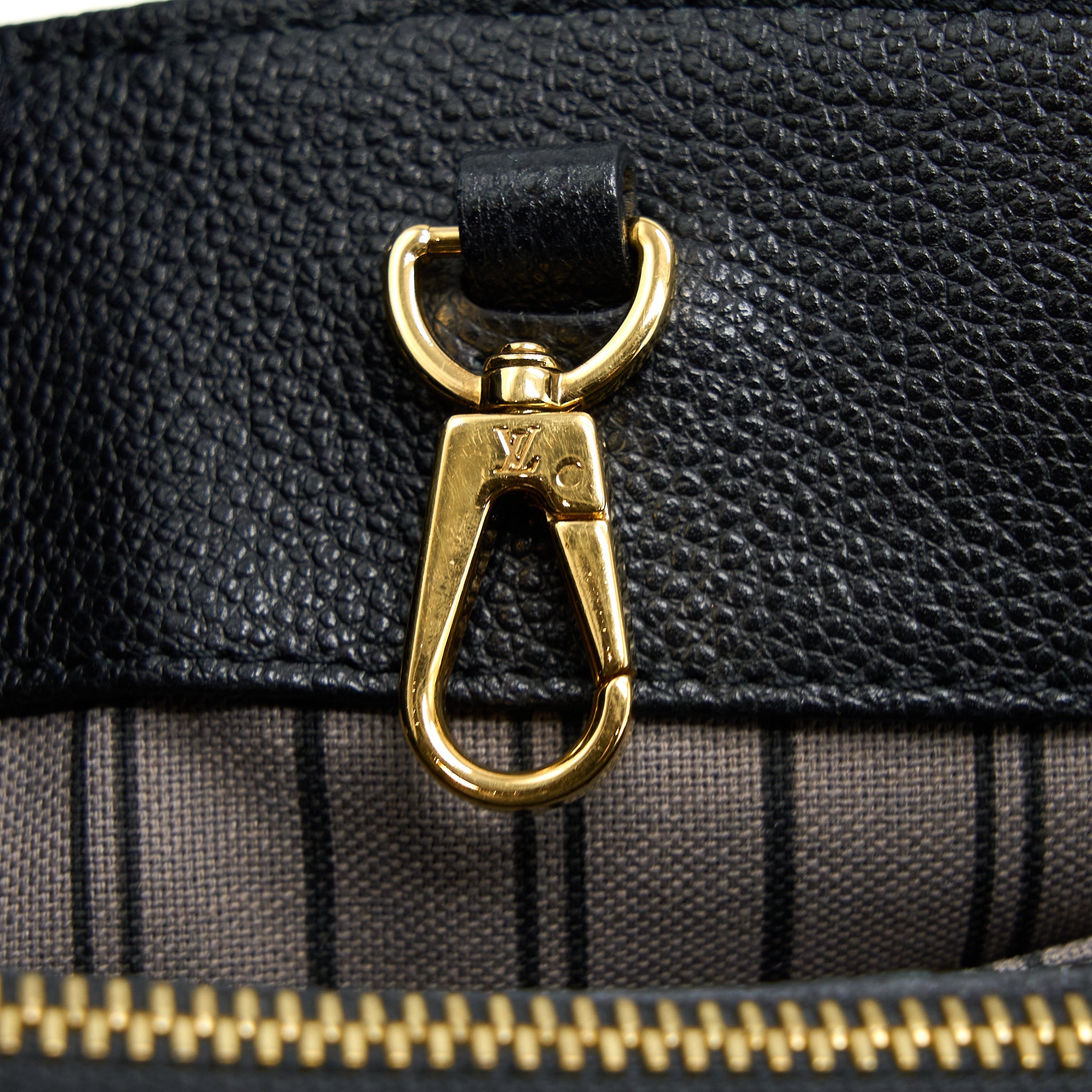 AAA Replica Louis Vuitton LV MONTAIGNE BB MONOGRAM EMPRENITE BLACK GHW