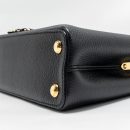 AAA Replica Louis Vuitton LV CAPUCINES BB WITH MONOGRAM FLOWER EMBELLISHMENTS TAURILLON BLACK GHW