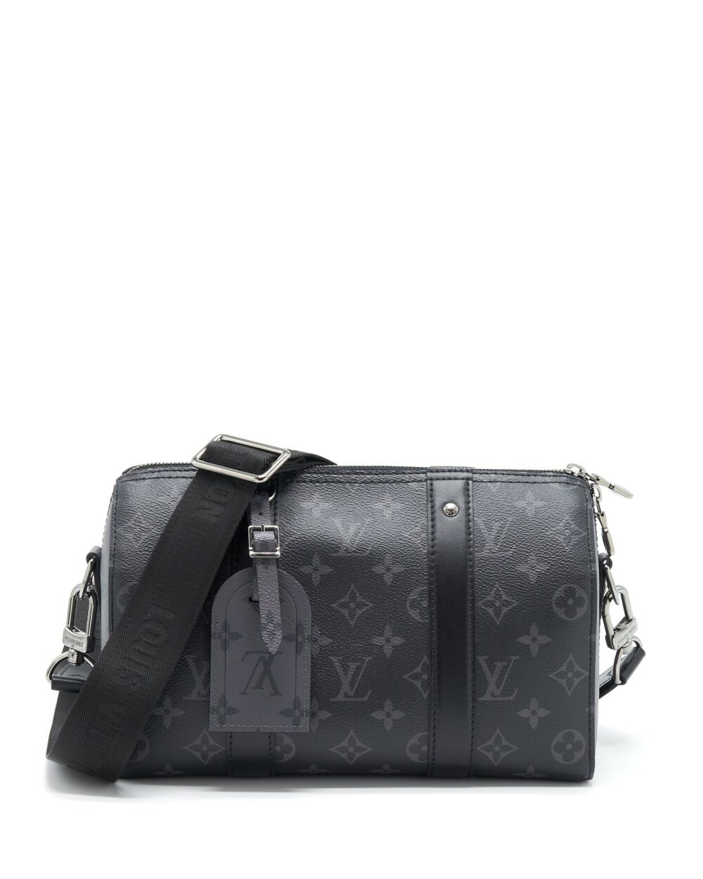 AAA Replica Louis Vuitton LV CITY KEEEPALL 27CM MONOGRAM ECLIPSE AND MONOGRAM ECLIPSE REVERSE