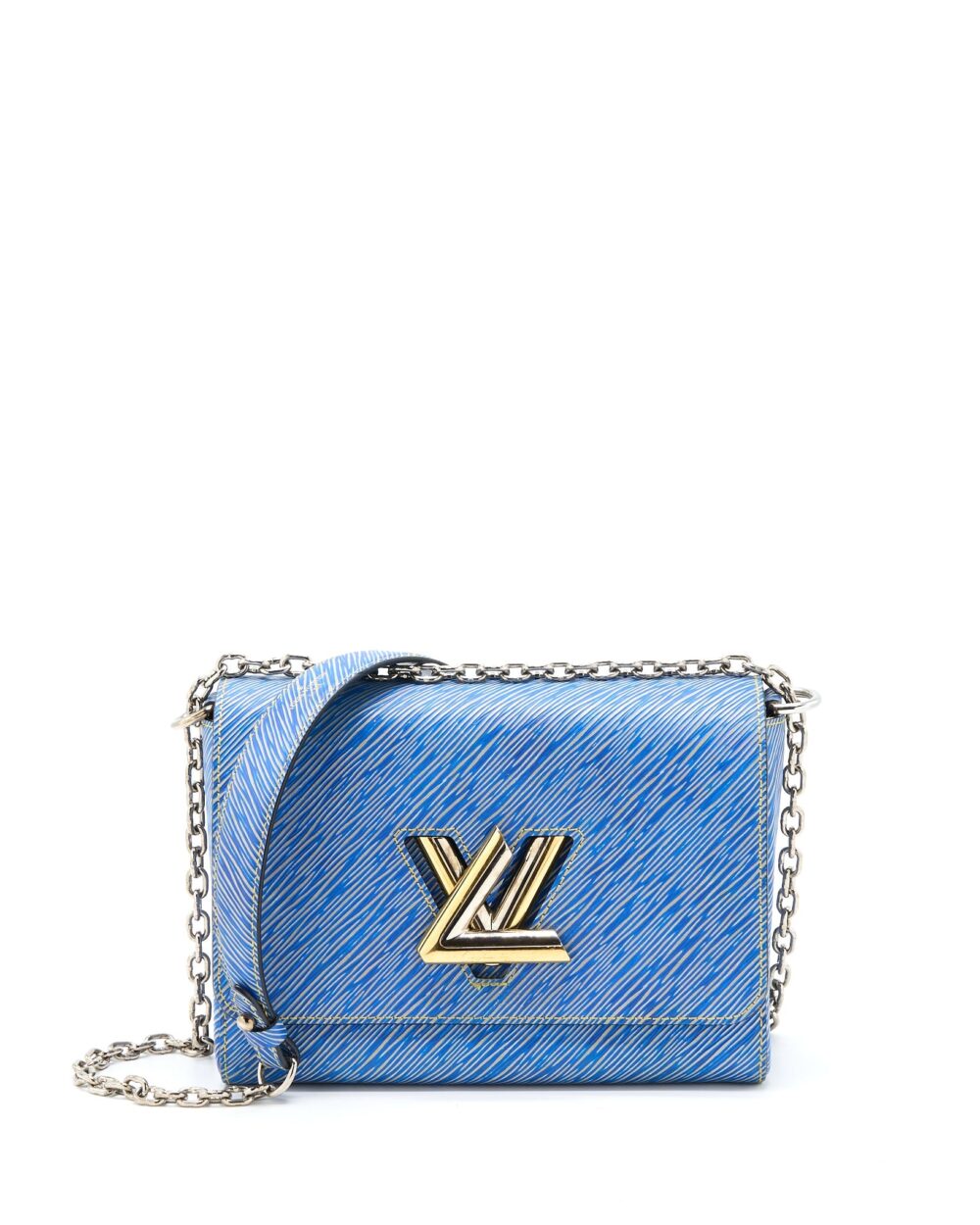 AAA Replica Louis Vuitton LV TWIST MM EPI DENIM/BLACK MULTICOLOURED HARDWARE