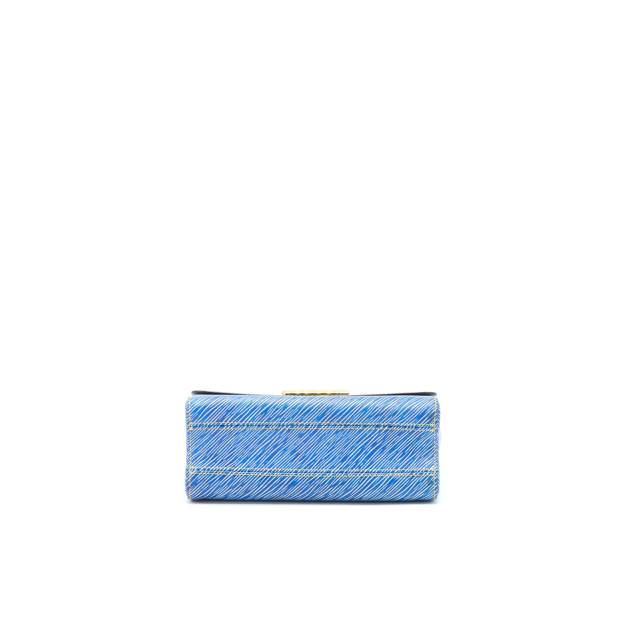 AAA Replica Louis Vuitton LV TWIST MM EPI DENIM/BLACK MULTICOLOURED HARDWARE