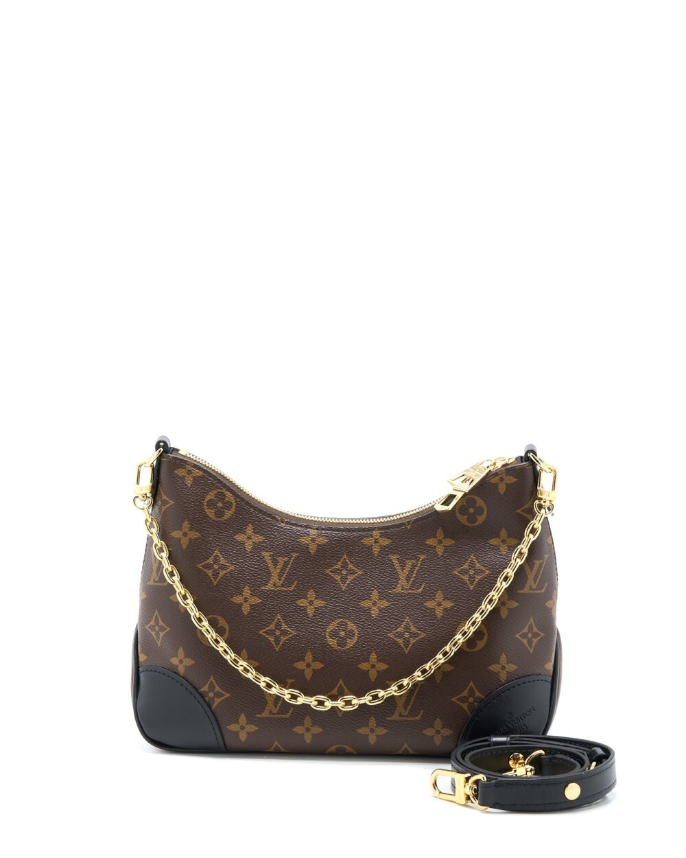 AAA Replica Louis Vuitton LV BOULOGNE BAG MONOGRAM CANVAS/BLACK GHW (NEW VERSION)